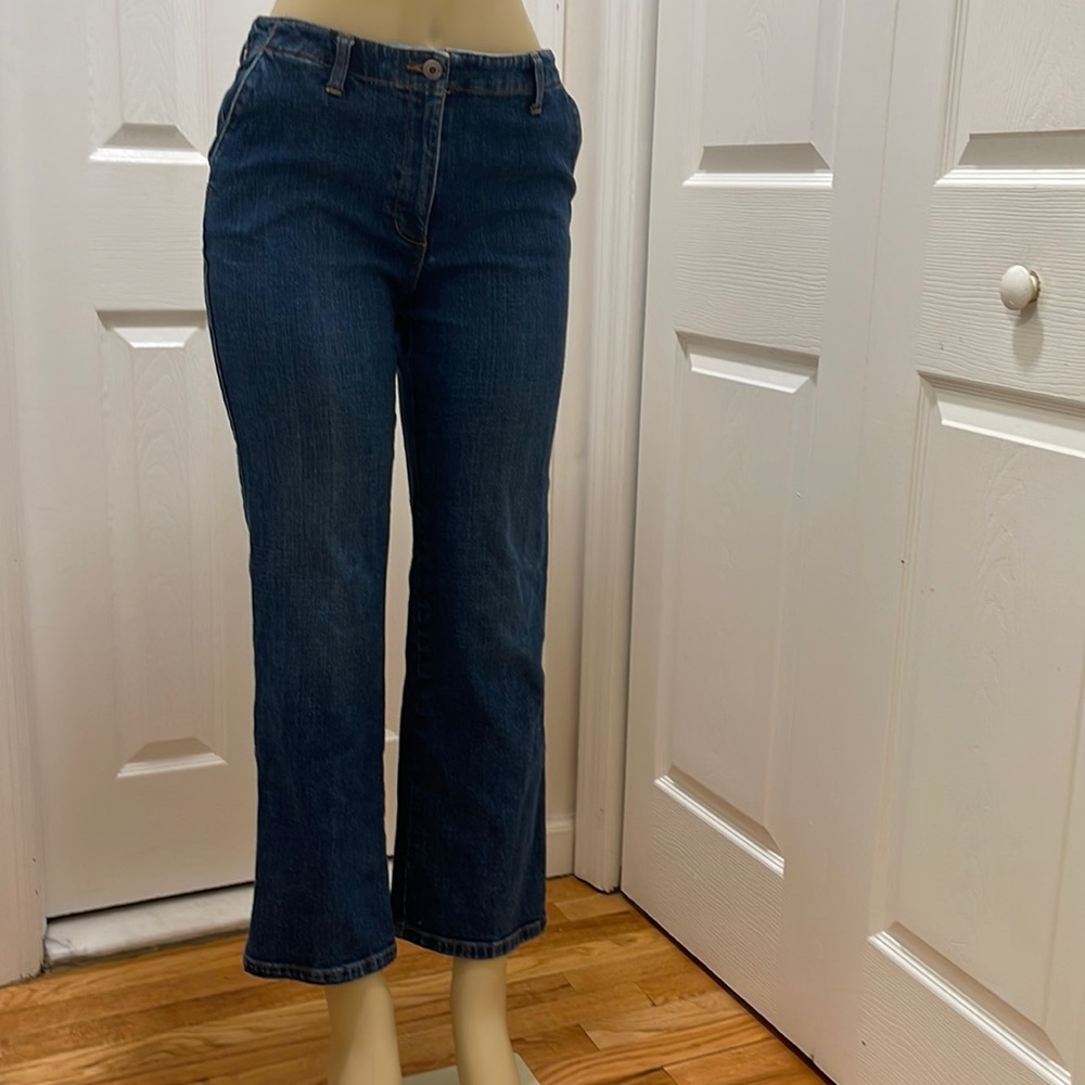 Talbots Barely Boot Jeans Pettit Size 8 - image 1